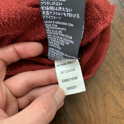 Harley Davidson Womens L Red Full Zip Fleece Vest Zipper Shirt Vintage Y2K