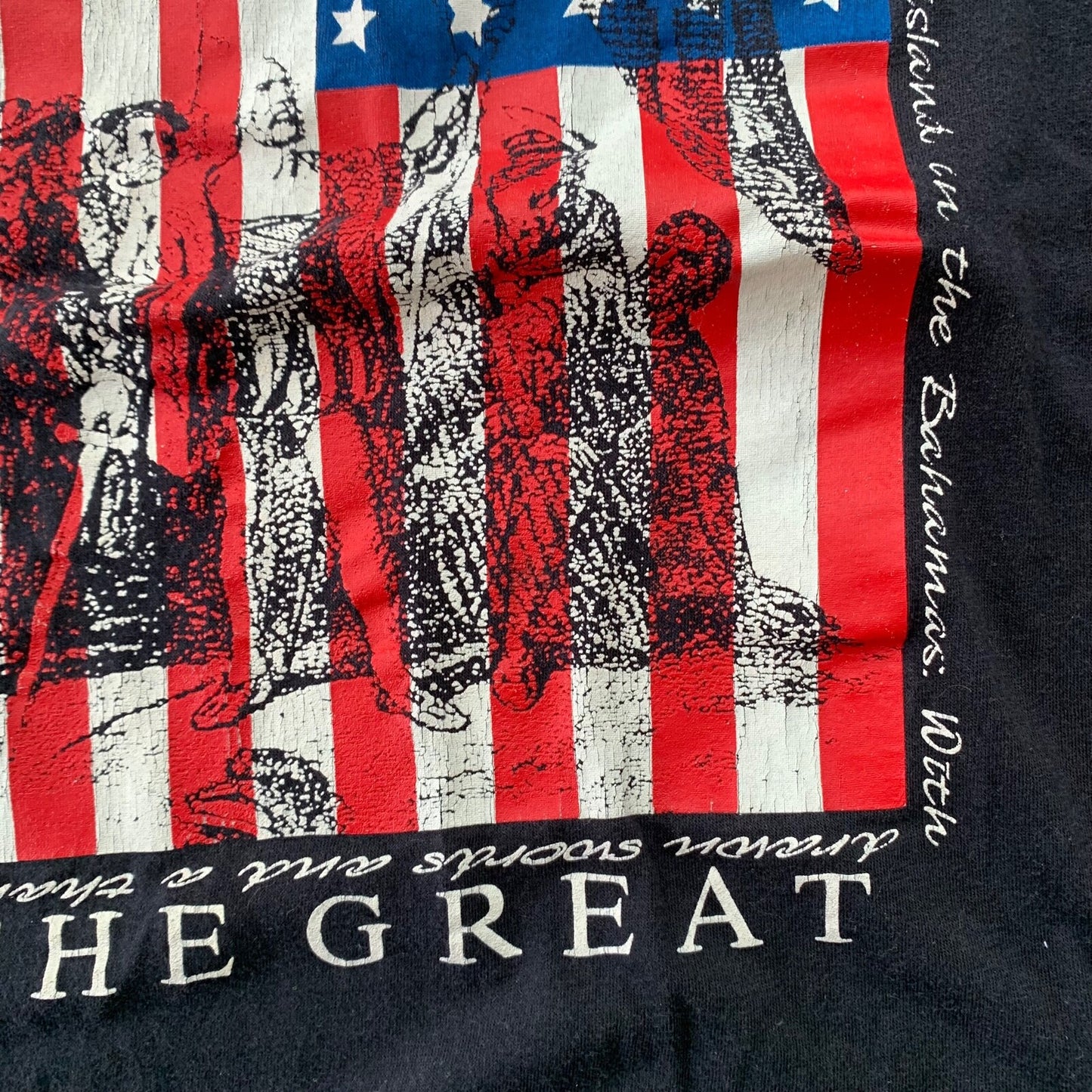 America The Great Vintage T Shirt USA Patriotic 4th July 90s Single Stitch Rap