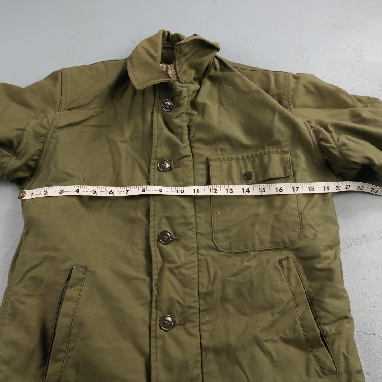 VTG 70s USN US Navy Military A-2 Intermediate Cold Weather Deck Jacket Small A2