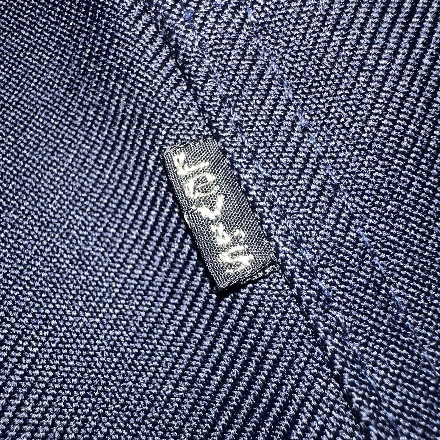 Levis 70s USA 517 36x32 Bootcut Pants Navy Blue Polyester Slacks Vintage 34x27