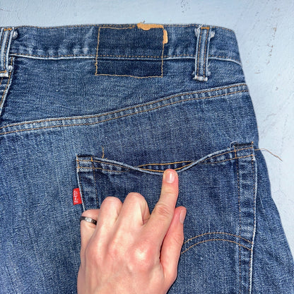 Levis 505 Vintage 70s Talon USA Jeans 501 1970s Med Wash Blue 42x30 Act 40x25
