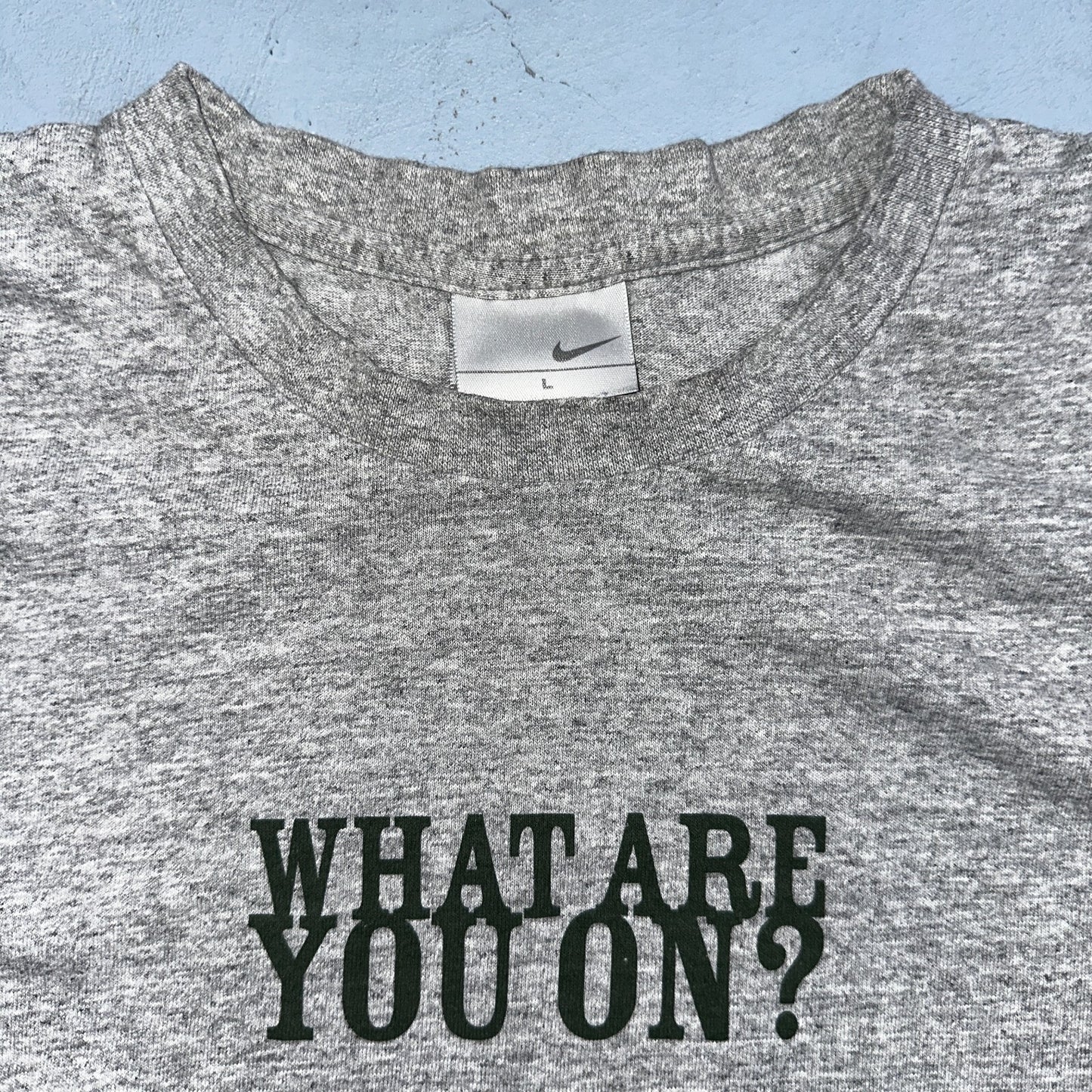 Nike ACG What Are You On VTG T Shirt Climbing Hiking Bare Hands Y2K 2000s RARE