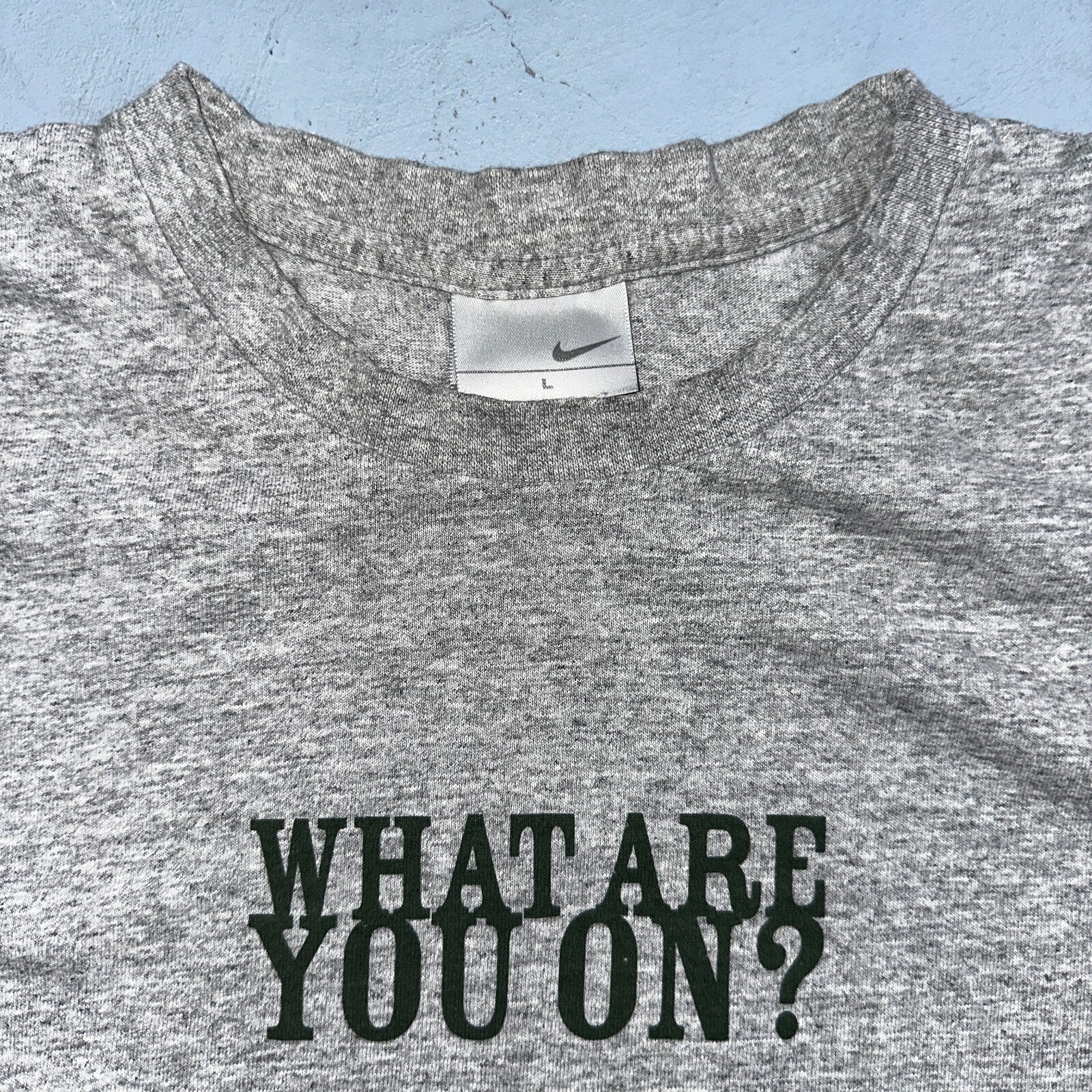 Nike ACG What Are You On VTG T Shirt Climbing Hiking Bare Hands Y2K 2000s RARE