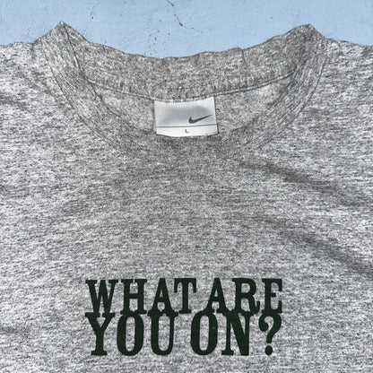 Nike ACG What Are You On VTG T Shirt Climbing Hiking Bare Hands Y2K 2000s RARE