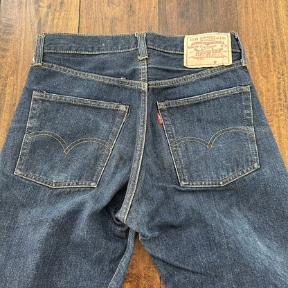 Levis 501 XX Big E True Vintage 60s Redline Selvedge Denim Jeans 1960s DARK BLUE