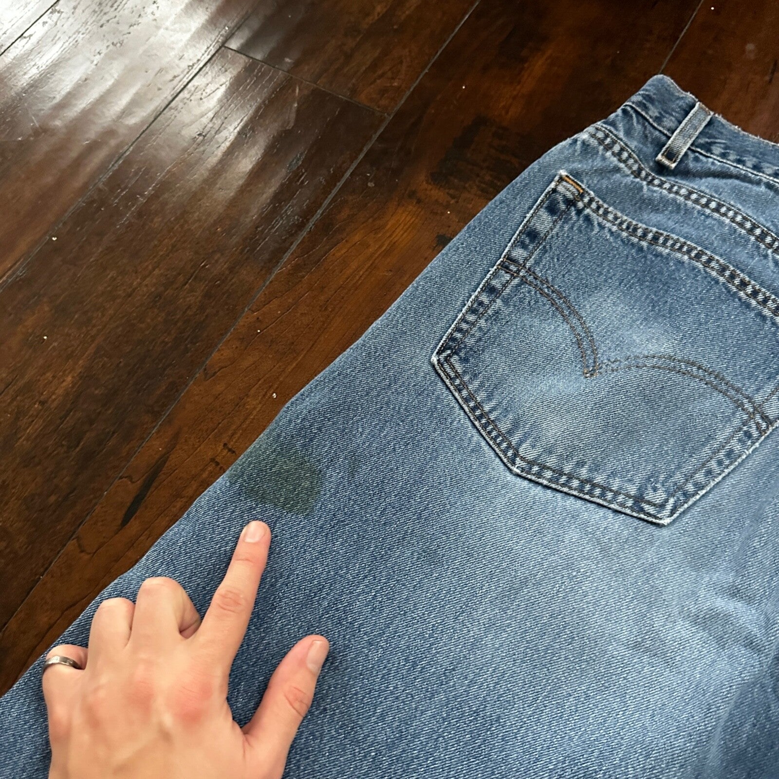 Levis 505 Vintage 90s Straight Leg XX USA Jeans 40x30 Med Wash Act 36x29