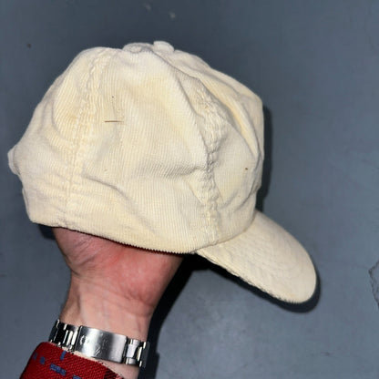 General Mills Corduroy VTG Hat Cap Snapback White USA Cereal Fun Tasty Logo