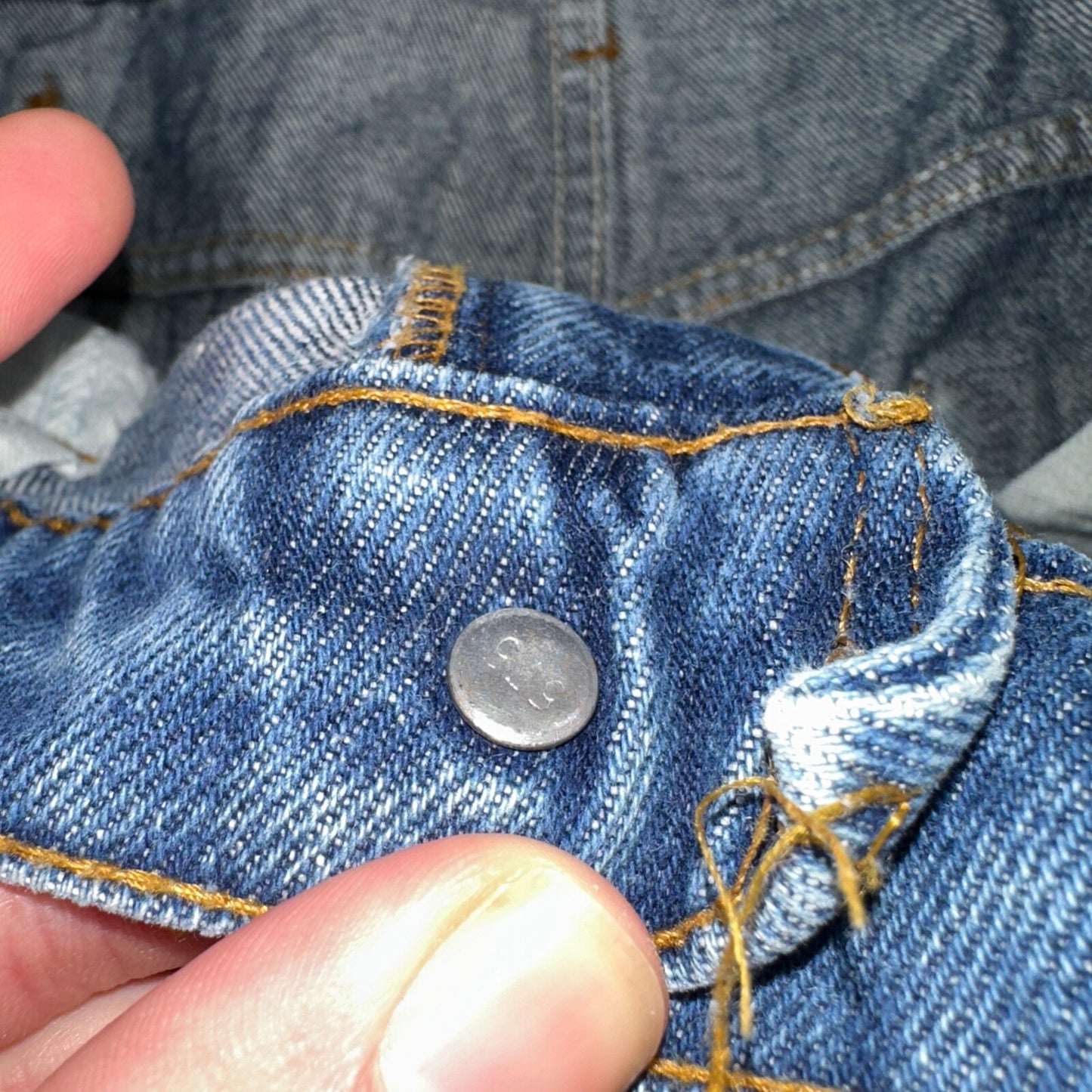 Levis 517 Vintage 80s USA Orange Tab Bootcut Flare Blue Worn Jeans Act 34x29