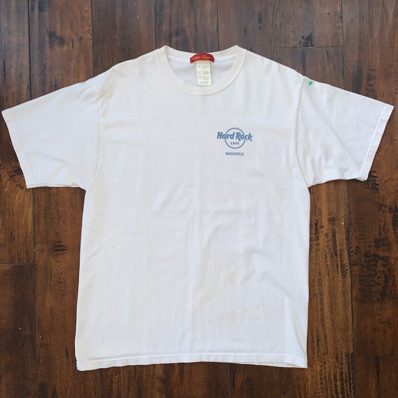 Nashville Hard Rock Cafe Vintage T Shirt Casino Gambling Music Band Guitar 90s