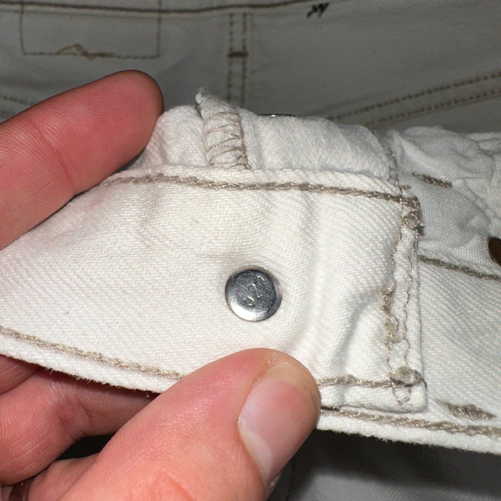 Levis 501 Vintage 90s USA XX Straight Leg Jeans White Light Wash 31x32 Act 30x30