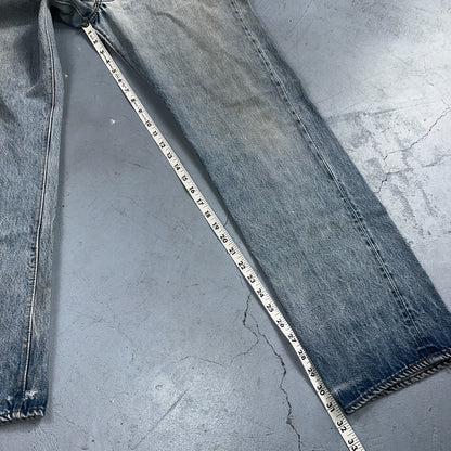 Levis 501 Vintage 80s Redline Selvedge USA XX Jeans Light Wash 36x36 Act 33x31
