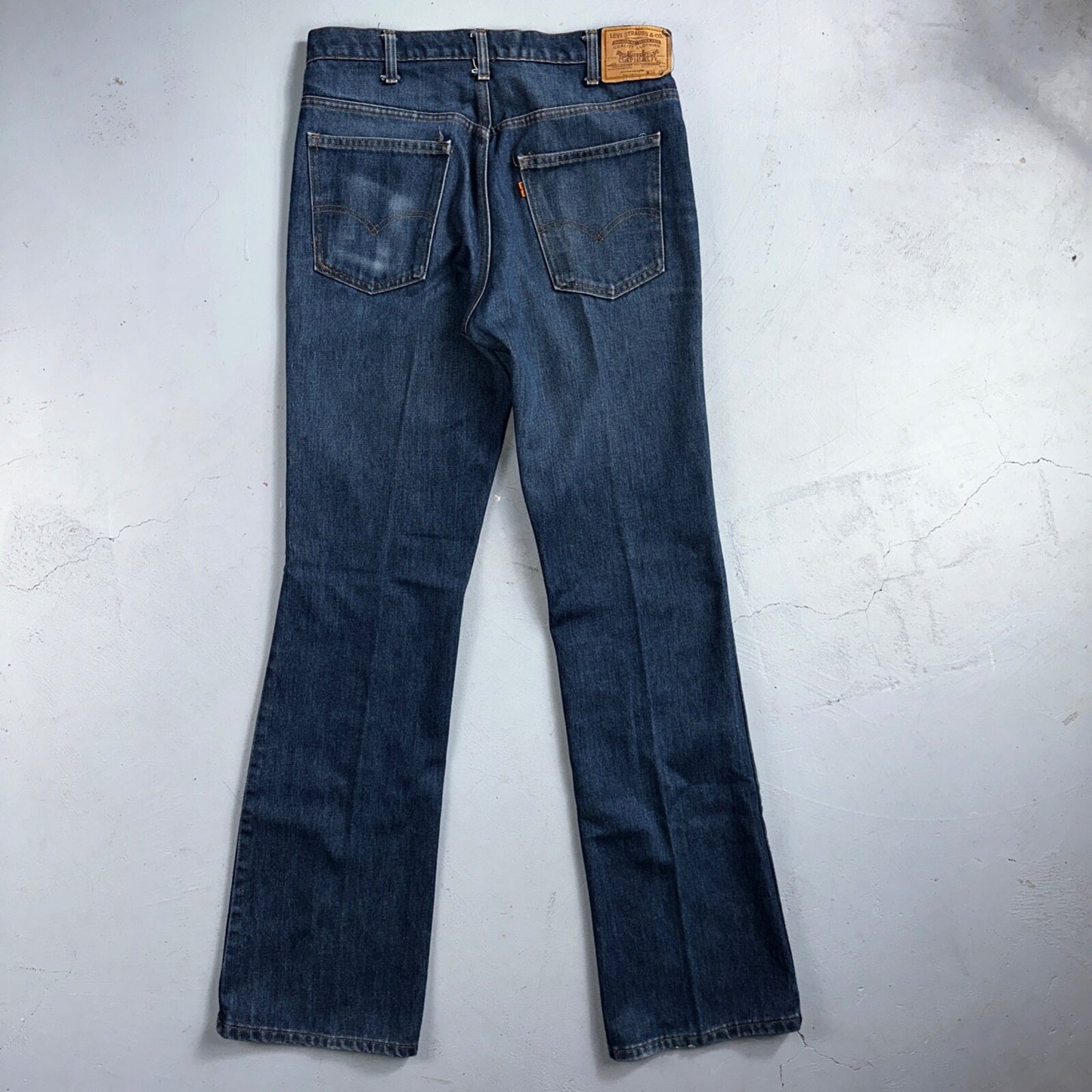 Levis 517 VTG Jeans Mens 34x36 Blue Boot Cut Orange Tab Western USA 80s 33x36