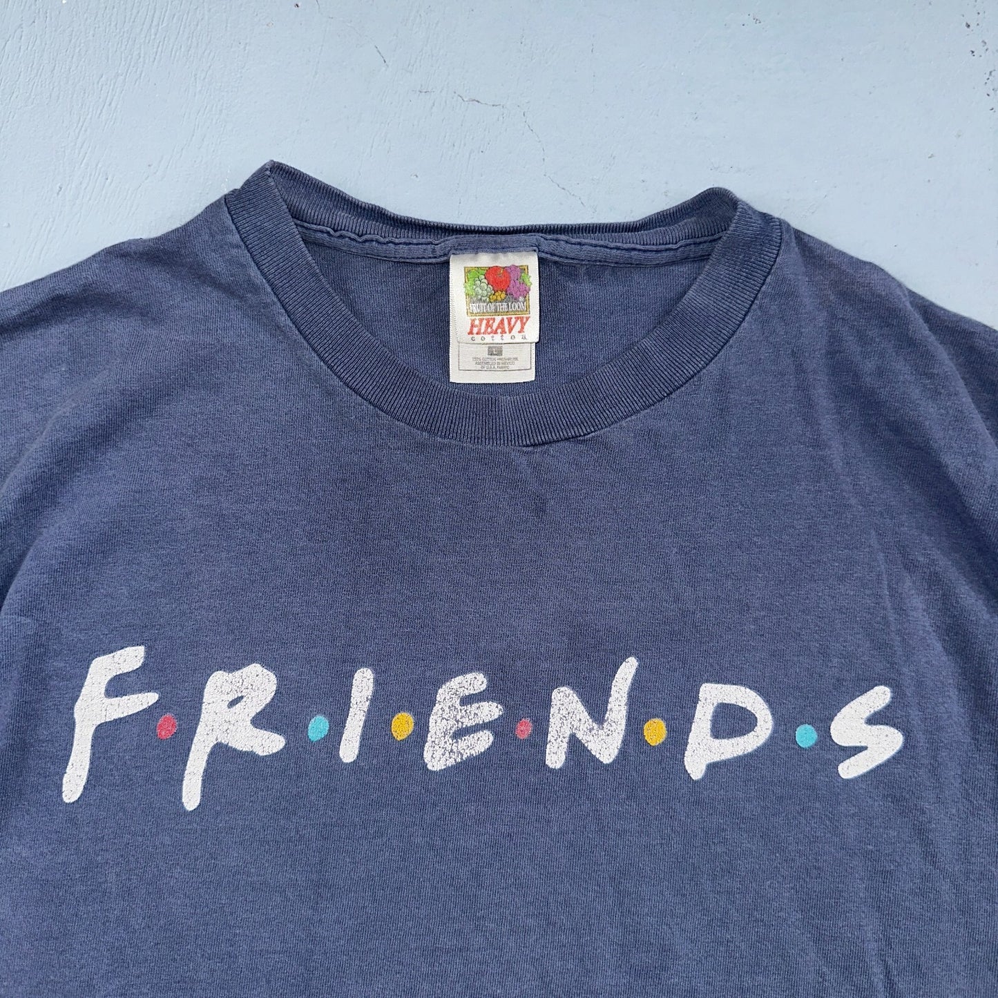 Friends 90s Promo VTG T Shirt TV Show Y2K FOTL Simple Title Screen Logo Sitcom