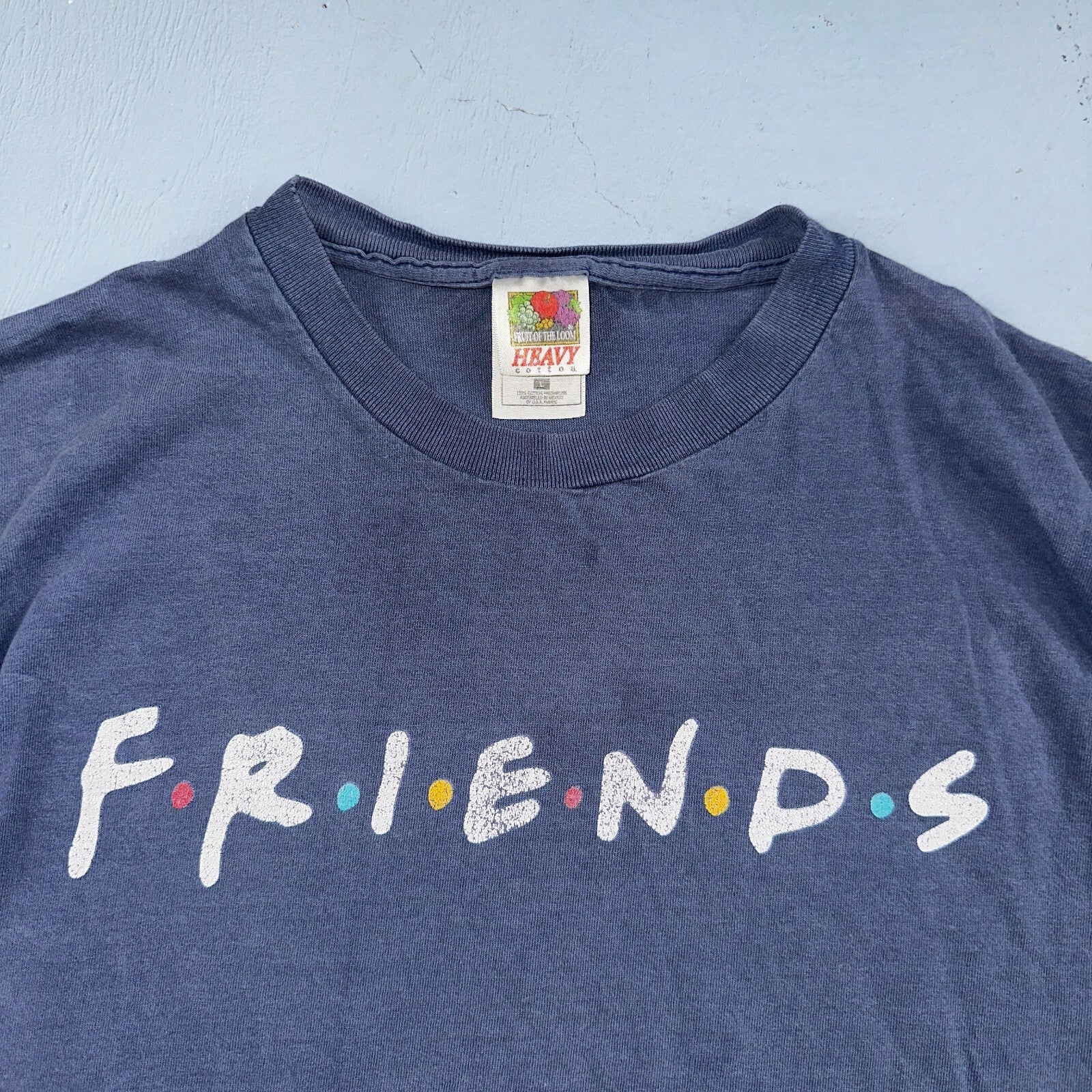 Friends 90s Promo VTG T Shirt TV Show Y2K FOTL Simple Title Screen Logo Sitcom