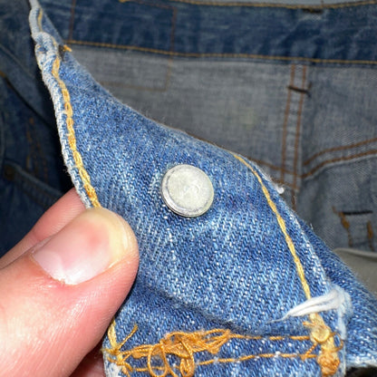 Levis 501 Vintage 70s SS Redline Selvedge USA XX Jeans Med Wash 30x31 Act 28x27