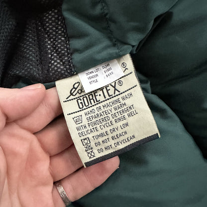 Vtg Eddie Bauer Mens L Goose Down Puffer Jacket Parka Coat Gore Tex Zip 80s 90s