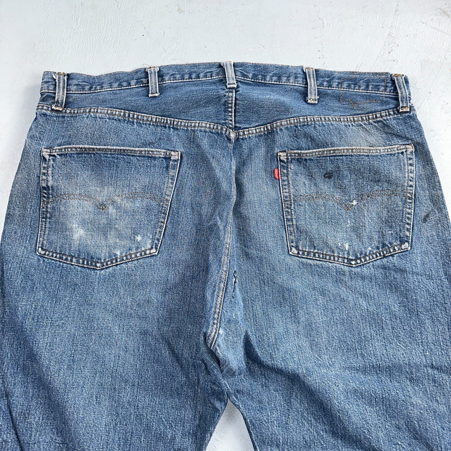 Levis 501 Vintage 70s SS Redline Selvedge USA XX Jeans Med Wash 48x30 Act 43x26