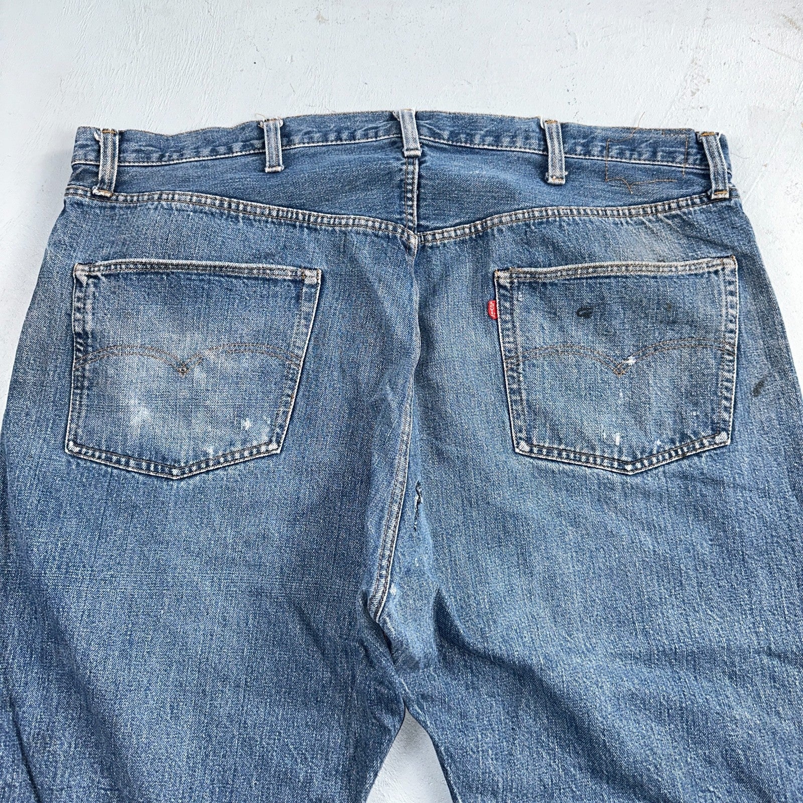 Levis 501 Vintage 70s SS Redline Selvedge USA XX Jeans Med Wash 48x30 Act 43x26
