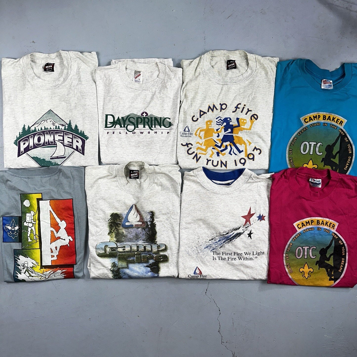 Vintage Oregon T Shirt Lot Of 8 Portland Camp Hike Travel 90s Single Stitch OTC