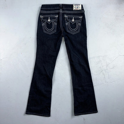 True Religion Jeans Womens 29 Boot Cut Low Rise Dark Stretch Y2K VTG USA 29x30