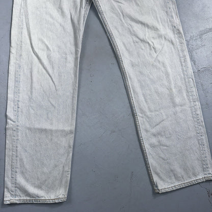 Levis 501 Vintage 90s USA XX Straight Leg Jeans 36x32 Light Wash Act 33x30