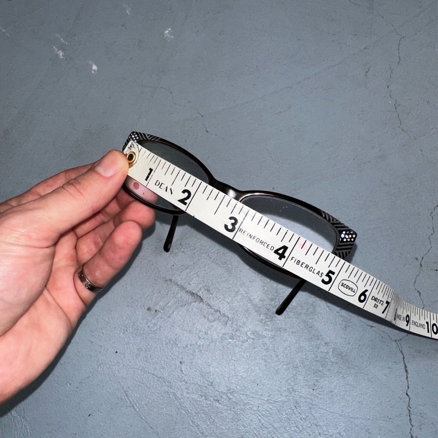 Versace MOD. 3150-B GB1 Square Brown Crystals Eyeglasses Optical Frame 51*16*135