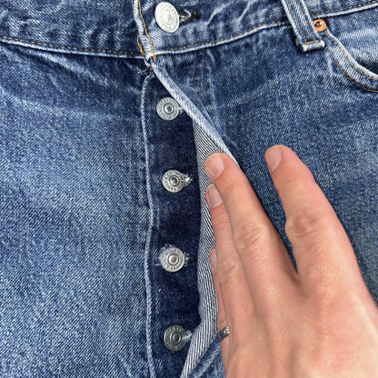 Levis 501 Vintage 80s Redline Selvedge USA XX Jeans Med Wash 40x36 Act 36x32