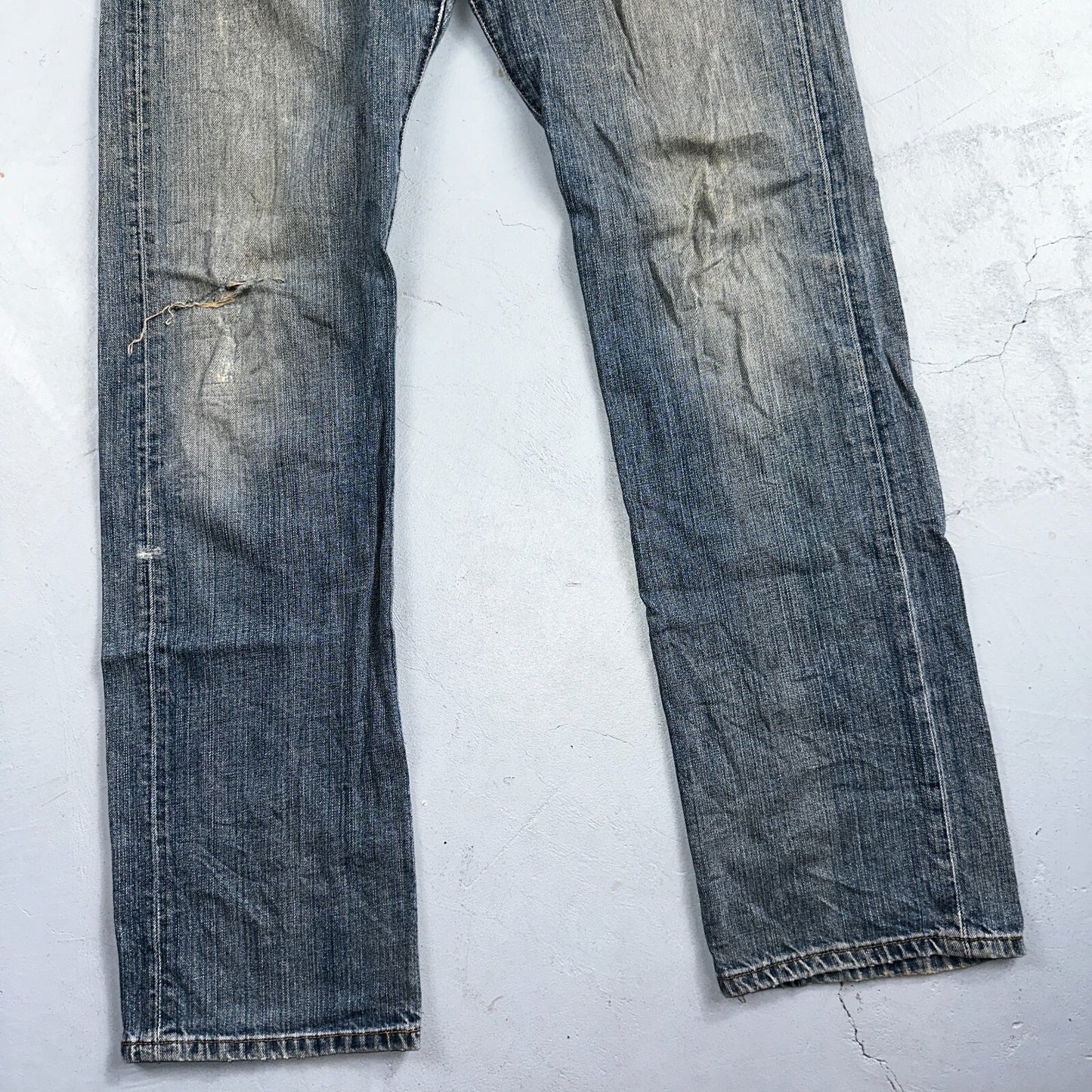 Levis 501 Vintage Y2K XX Straight Leg Jeans Blue Med Wash 33x34 Act 33x33