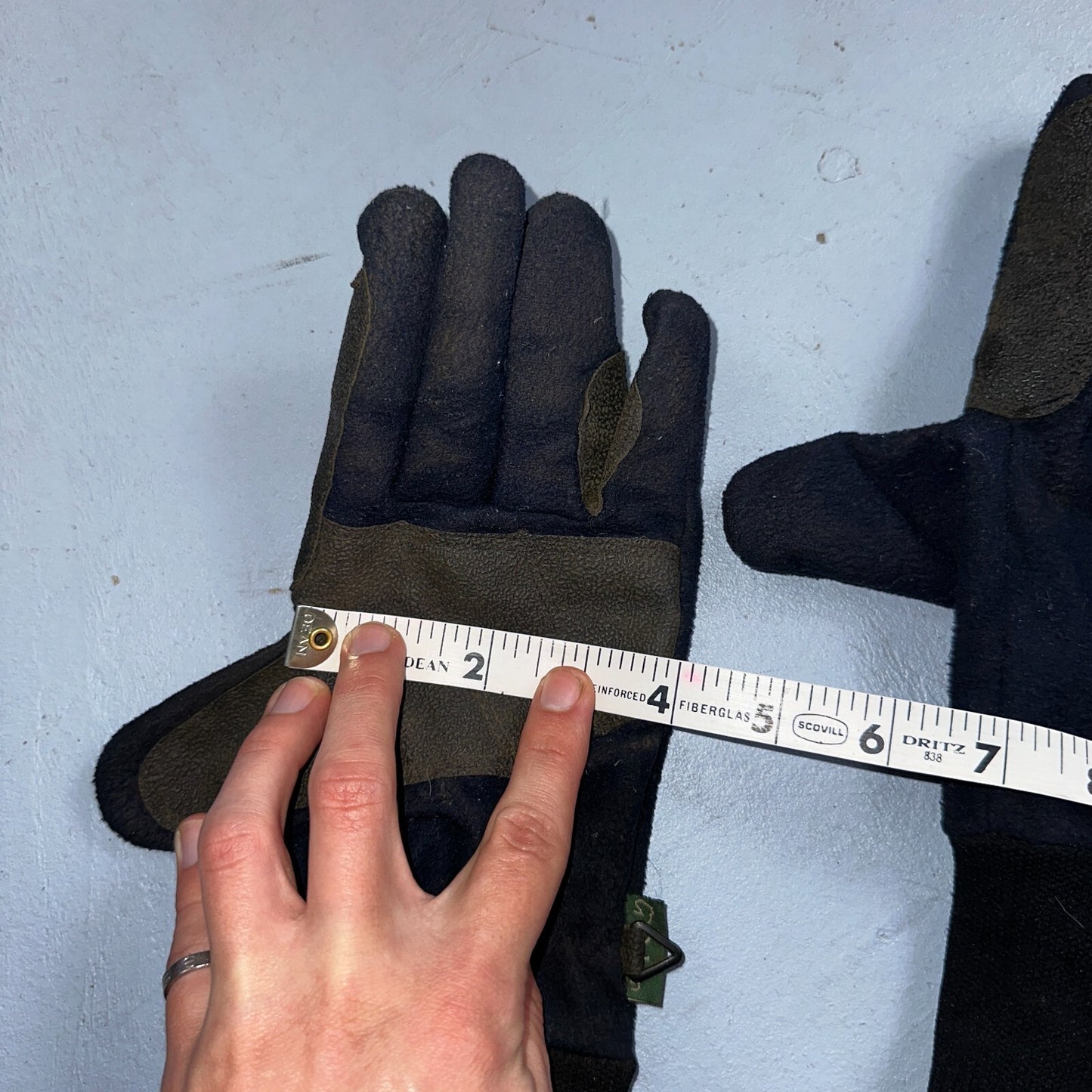 Dublin Everyday Showerproof Polar Fleece Riding Gloves XL Vtg Style Winter