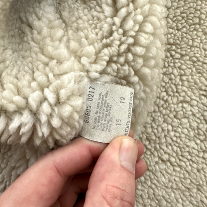 Vintage Levis Denim Sherpa Lined Vest Blue Jean Jacket 70s Orange Tab Medium