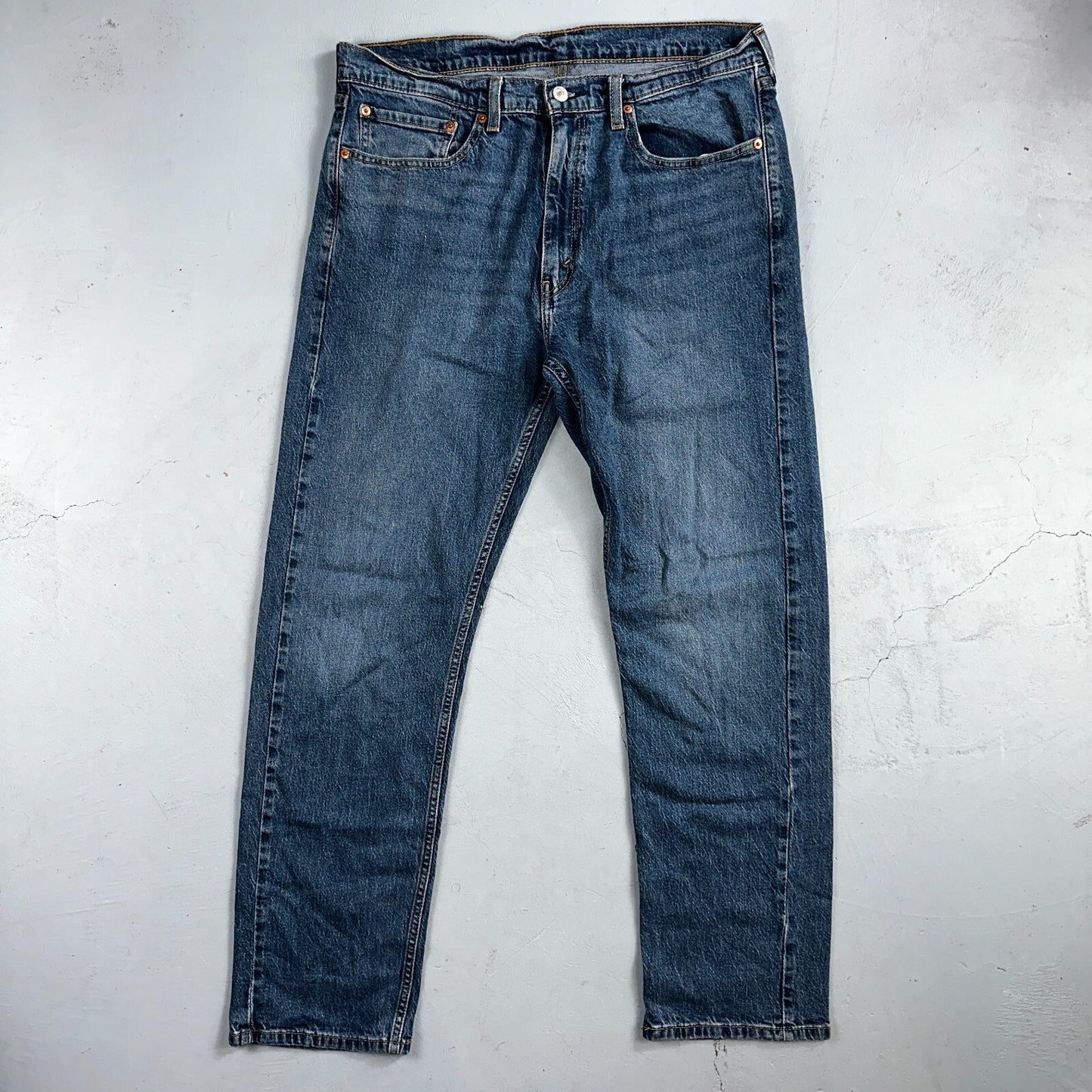 Levis 505 Vintage Y2K Jeans Blue Med Wash Zipper Fly Straight 36x32 Act 36x31