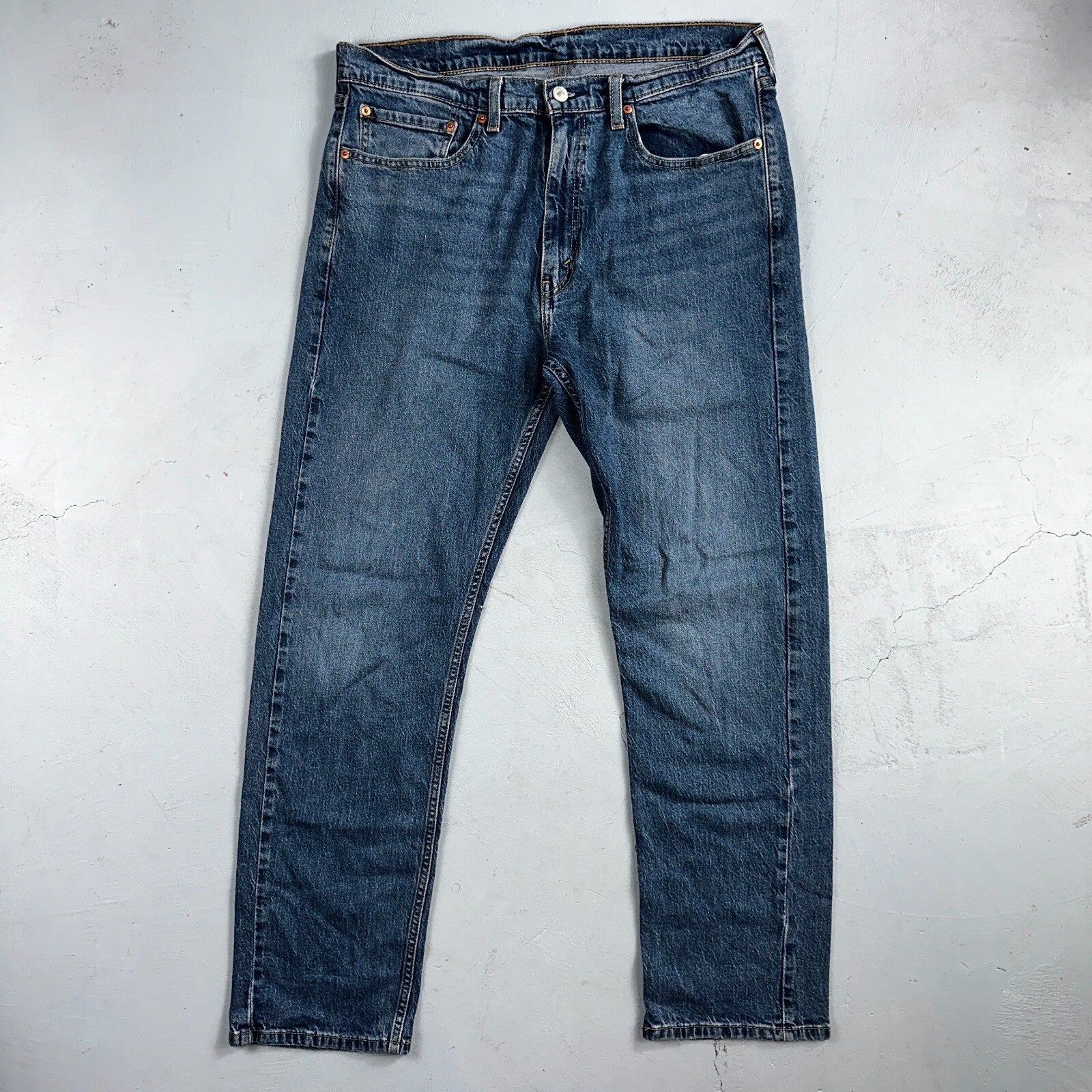 Levis 505 Vintage Y2K Jeans Blue Med Wash Zipper Fly Straight 36x32 Act 36x31