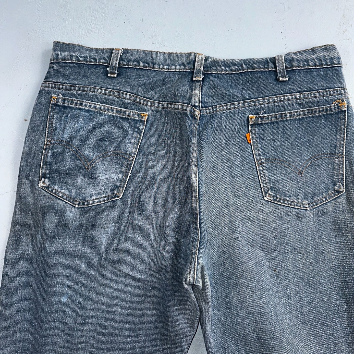 Levis 646 Vintage 70s USA Orange Tab Bootcut Flare Blue Bell Bottom Jeans 40x30