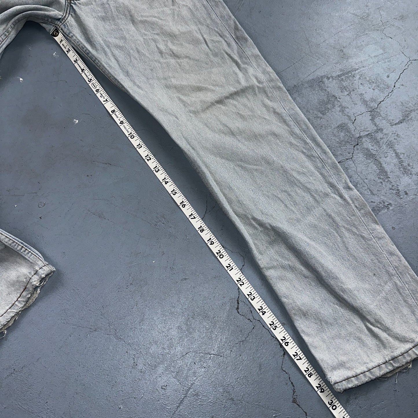 Levis 501 Vintage 90s Mexico Straight Leg Jeans Blue Light Wash 34x30 Act 31x29