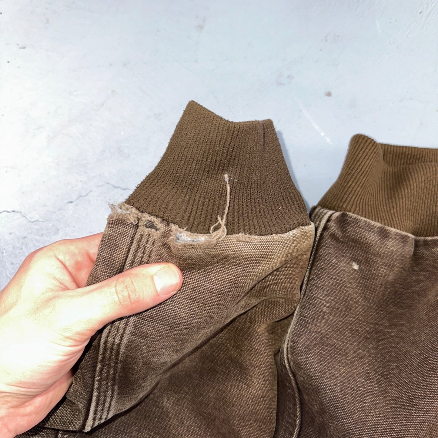 Carhartt Canvas Coat Bomber Jacket Workwear Hood Small Youth Boys Kids Detroit