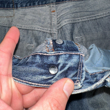 Levis 501 Vintage Y2K XX Straight Leg Jeans Blue Med Wash 33x32 Act 33x30