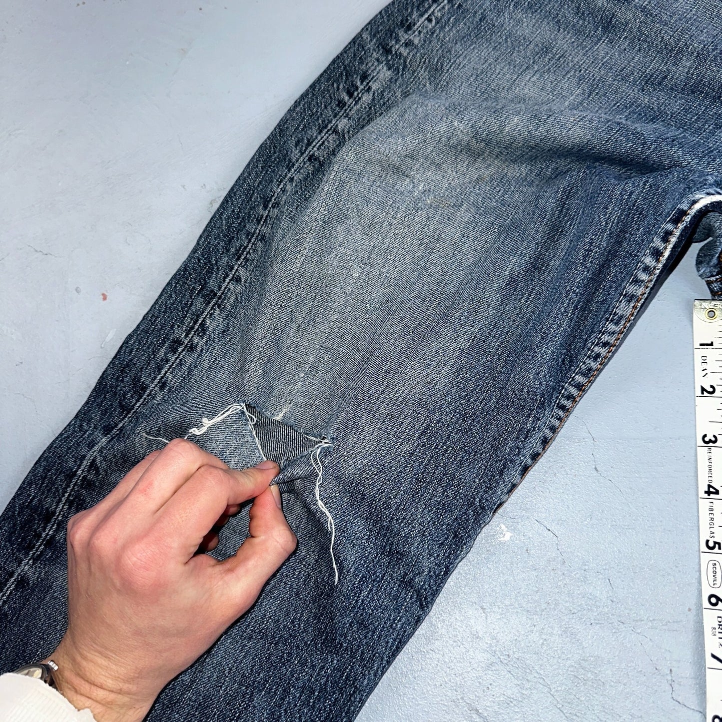 Levis 501 Vintage Y2K XX Straight Leg Jeans Blue Med Wash 33x32 Act 32x31