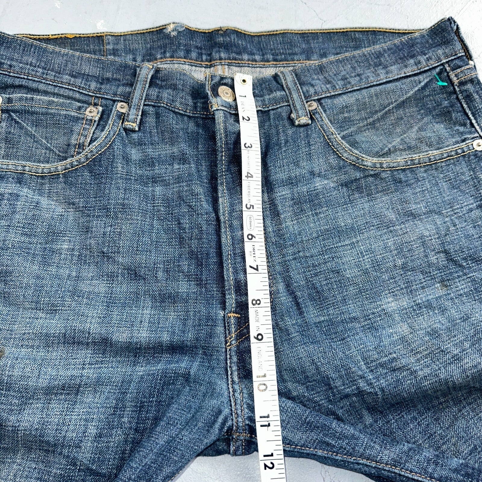 Levis 501 Vintage Y2K XX Straight Leg Jeans Blue Med Wash 33x34 Act 34x32