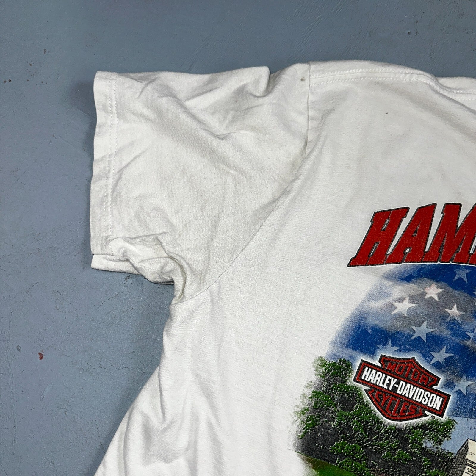 Harley Davidson Yorktown Hampton VTG T Shirt Motorcycle Bike Graphic Y2K Ride