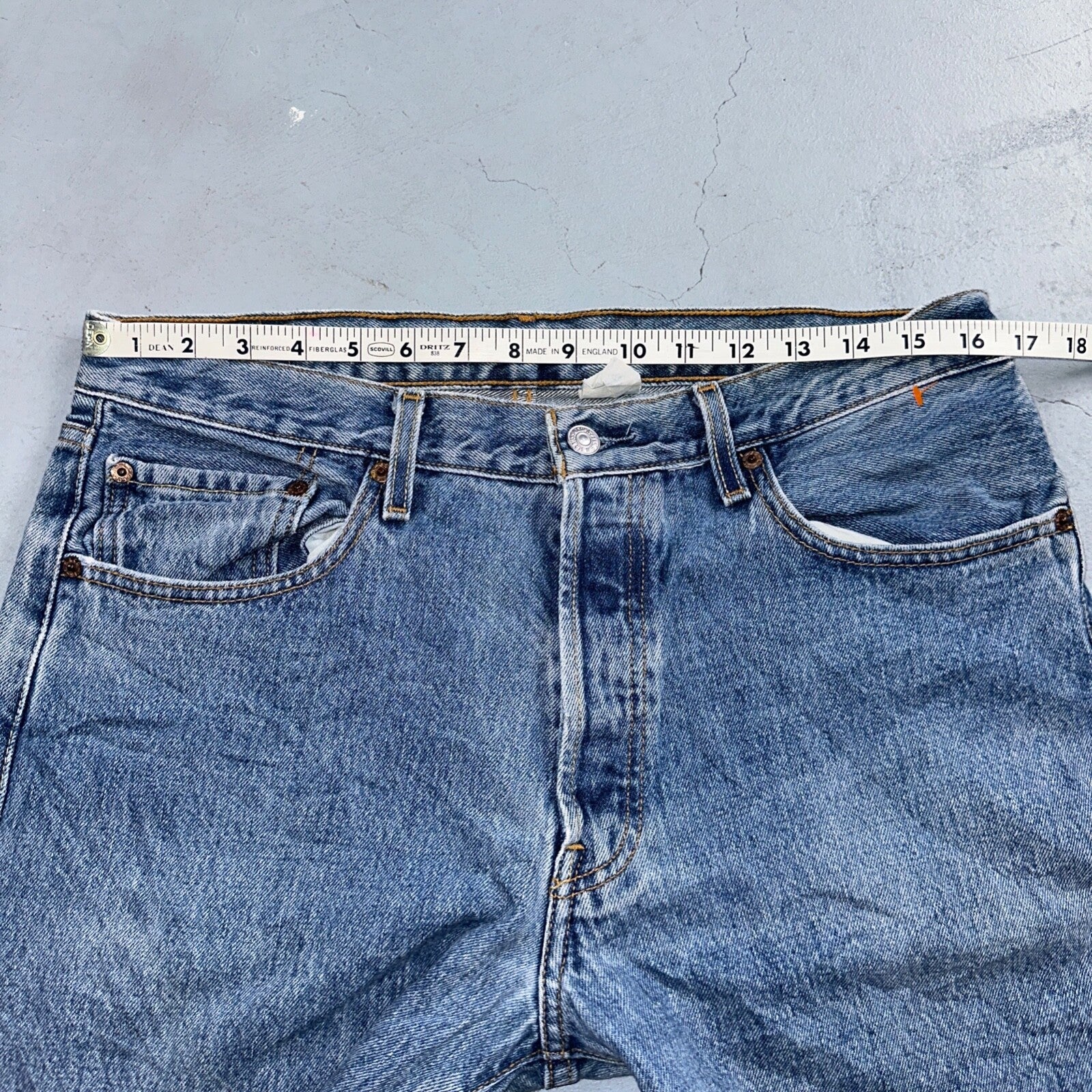 Levis 501 Vintage Y2K XX Straight Leg Jeans Blue 2003 Med Wash 34x32 Act 33x30