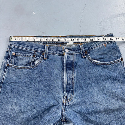 Levis 501 Vintage Y2K XX Straight Leg Jeans Blue 2003 Med Wash 34x32 Act 33x30