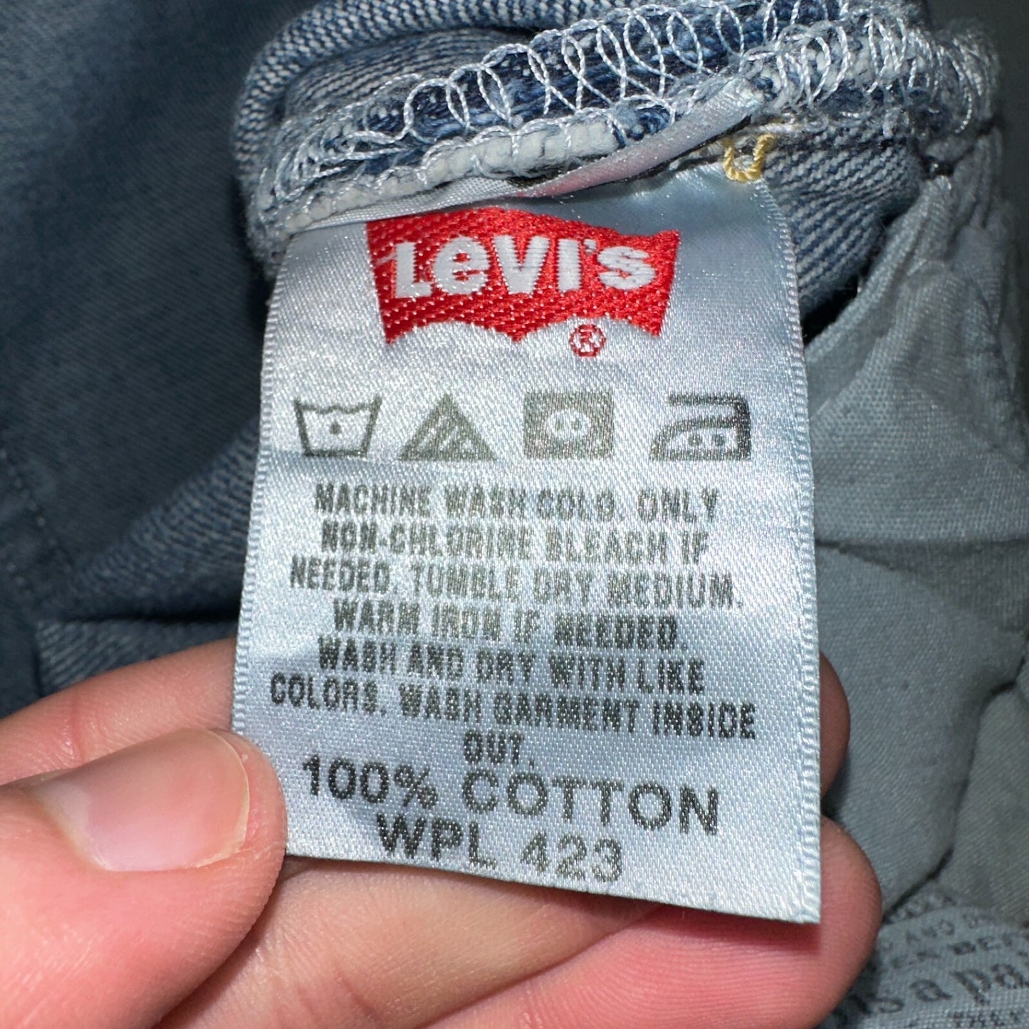 Levis 501 Vintage Y2K XX Straight Leg Jeans Blue Med Wash Paint 38x30 Act 38x29