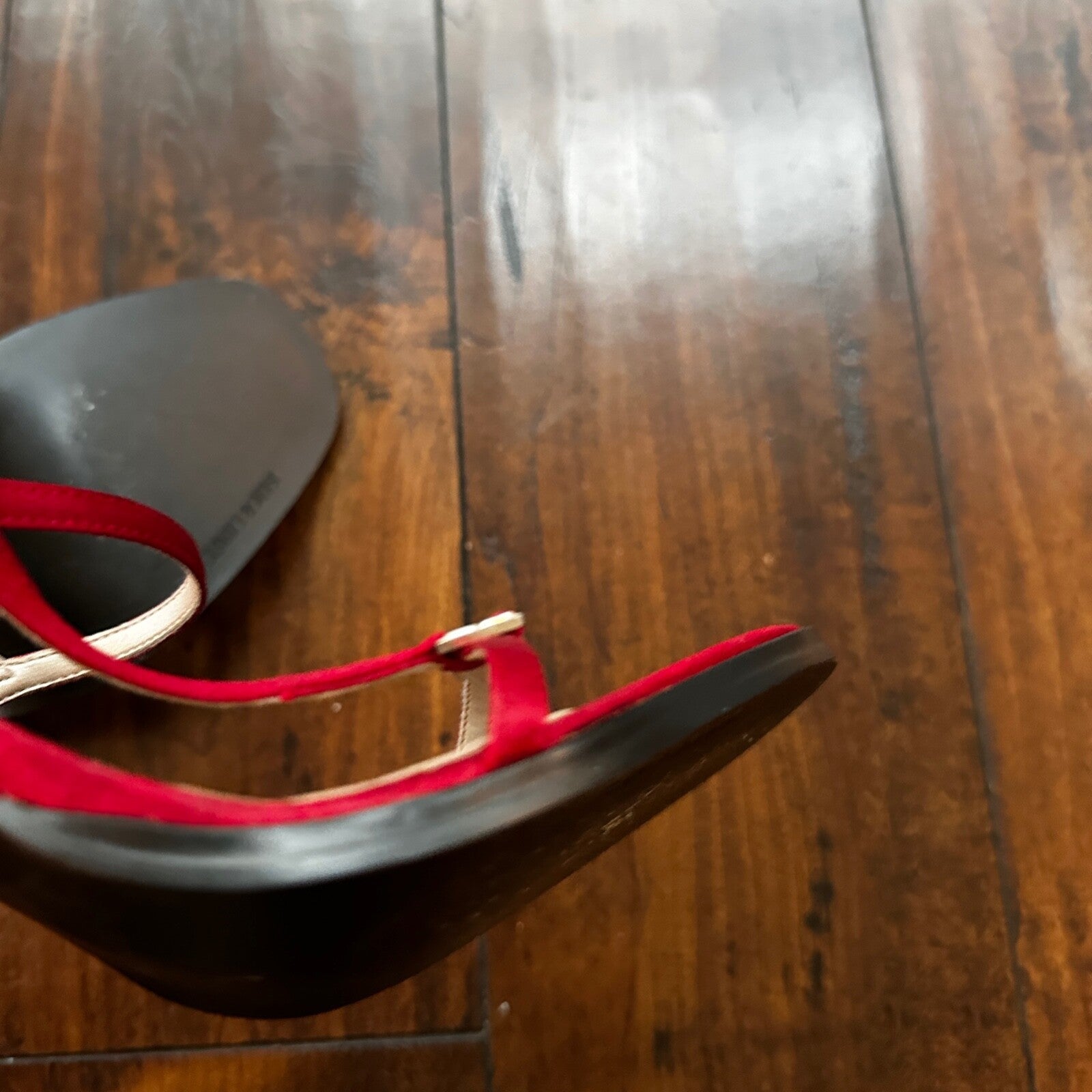 Sam & Libby Diva Sl Red Women Size 8.5 M Sandal Heels Ankle Strap Sexy Nice