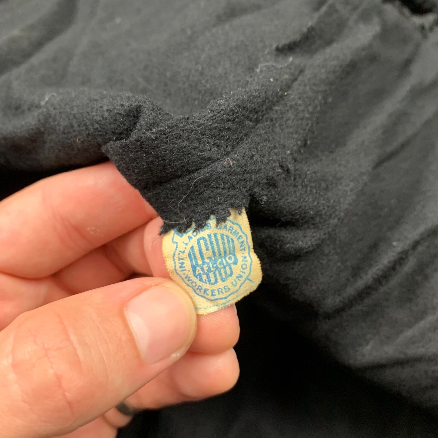 Vintage USA Rockabilly Womens Dress Black Skirt 60s 70s Top Bottom Sanforized