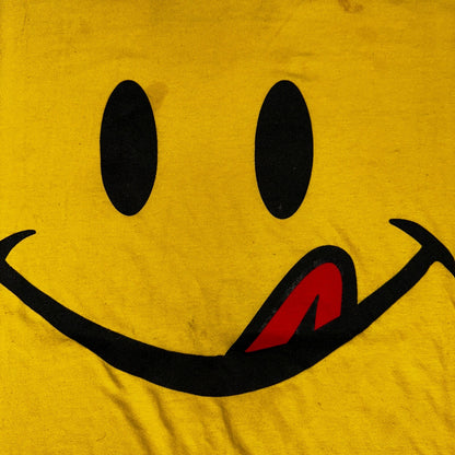 Smiley Face Y2K VTG T Shirt Jesse Manibusan Nirvana Grunge Yellow Funny Cute Ban