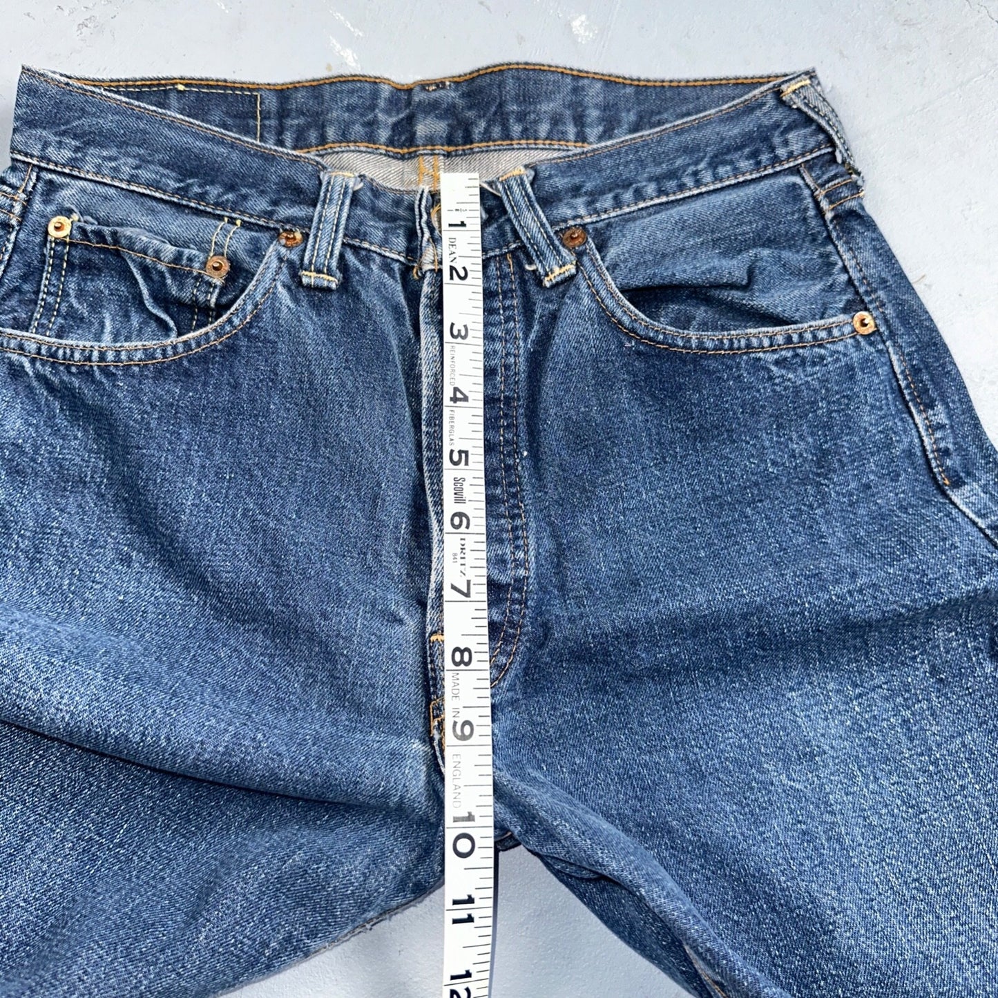 Levis 501 Big E Vintage 60s Redline Selvedge USA XX 1960s Jeans SKINNY Act 27X26