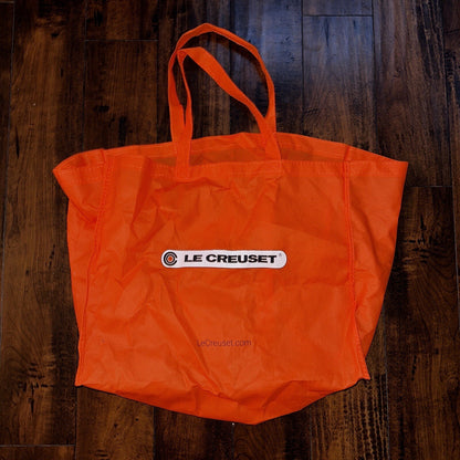 LE Creuset Large EcoFriendly Reusable Shopping Gift Bag Tote 20 x 16 x 10 Orange