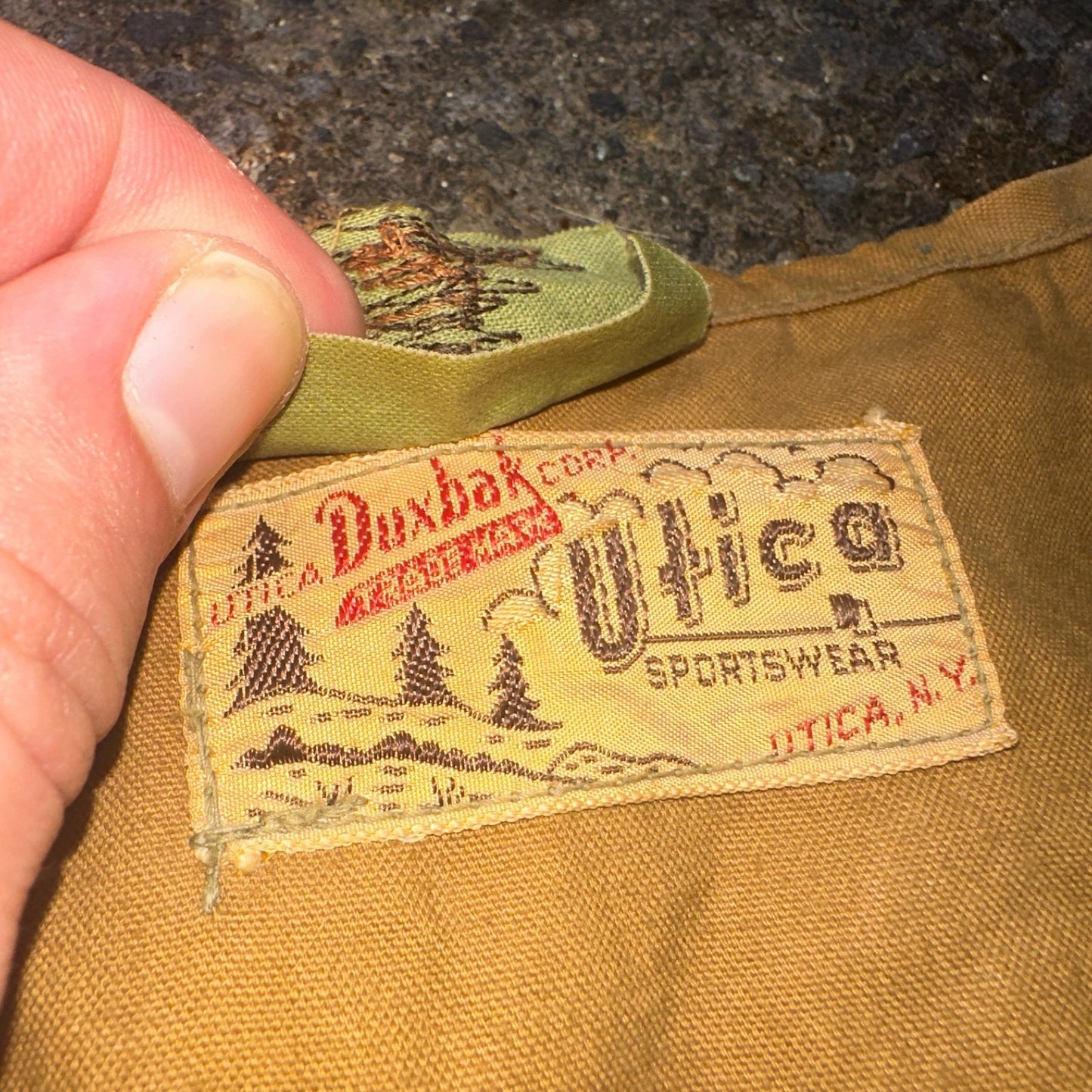 Vintage 1920s Duxbak Vest Utica Men’s Shooting Hunting USA Canvas 20s 30s