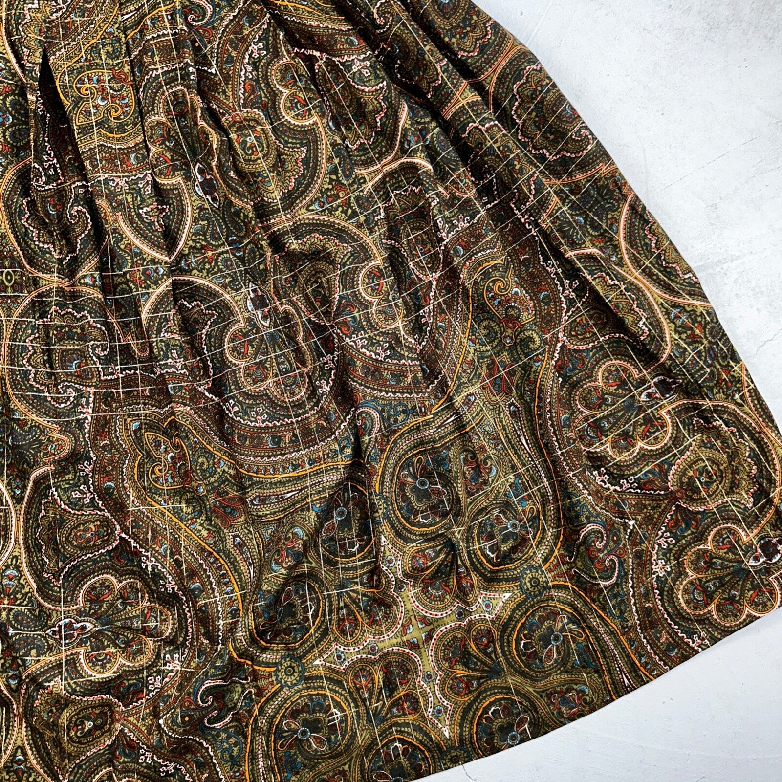 VTG Stanley Blacker Skirt 10 Plaid Wool Midi Light Academia Granny Classiccore