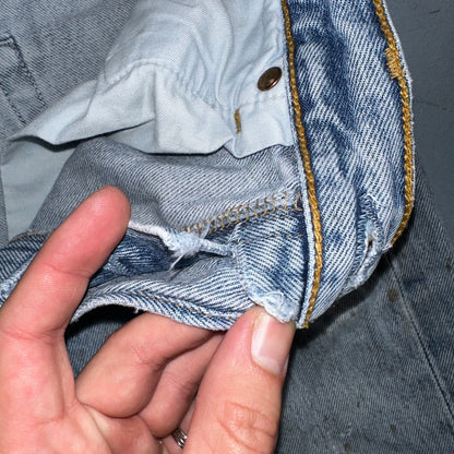 Levis 501 Vintage Y2K XX Straight Leg Jeans 33x34 Light Wash 2000s Act 31x32